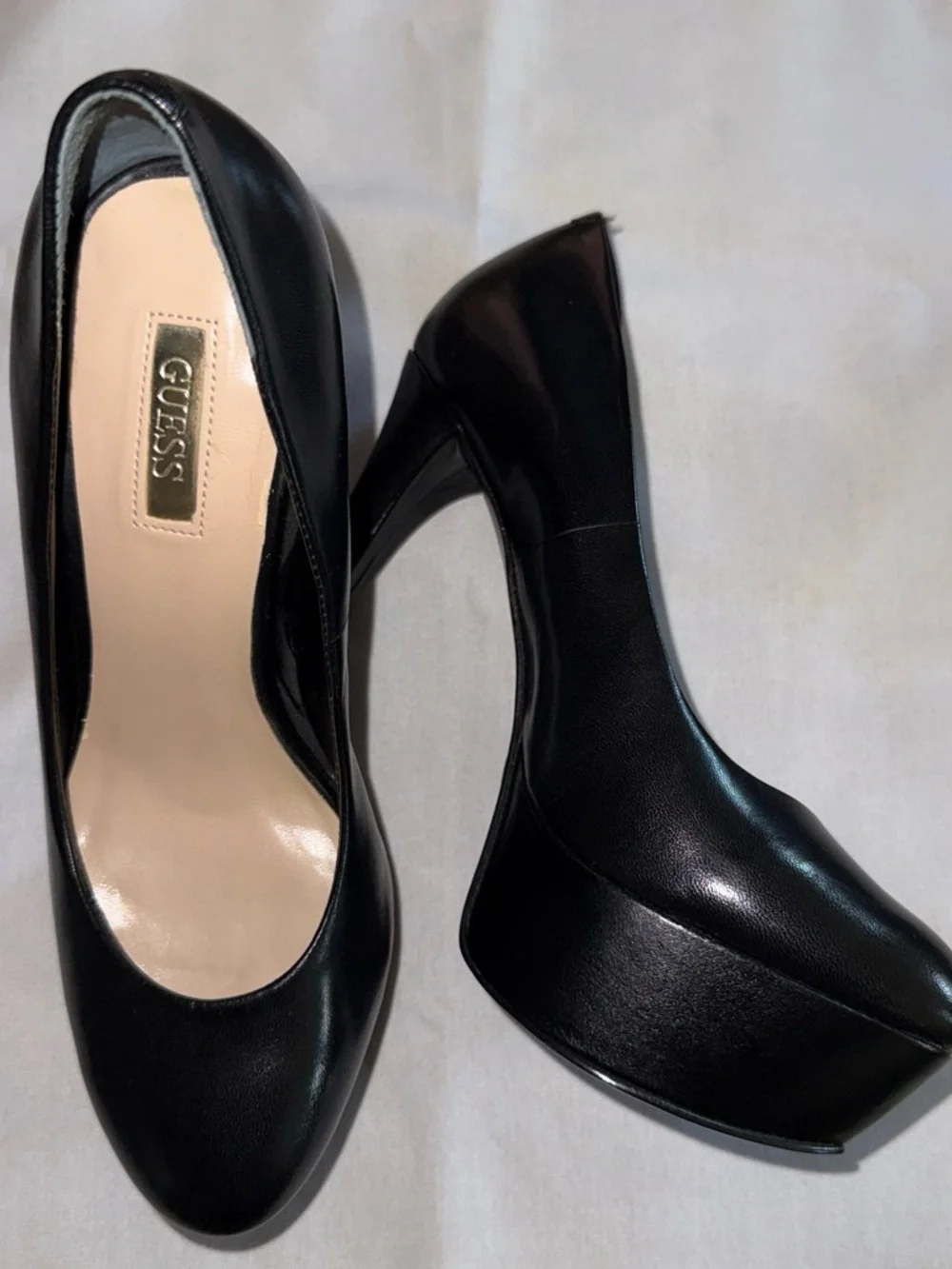 GUESS Black Platform Stiletto Pumps